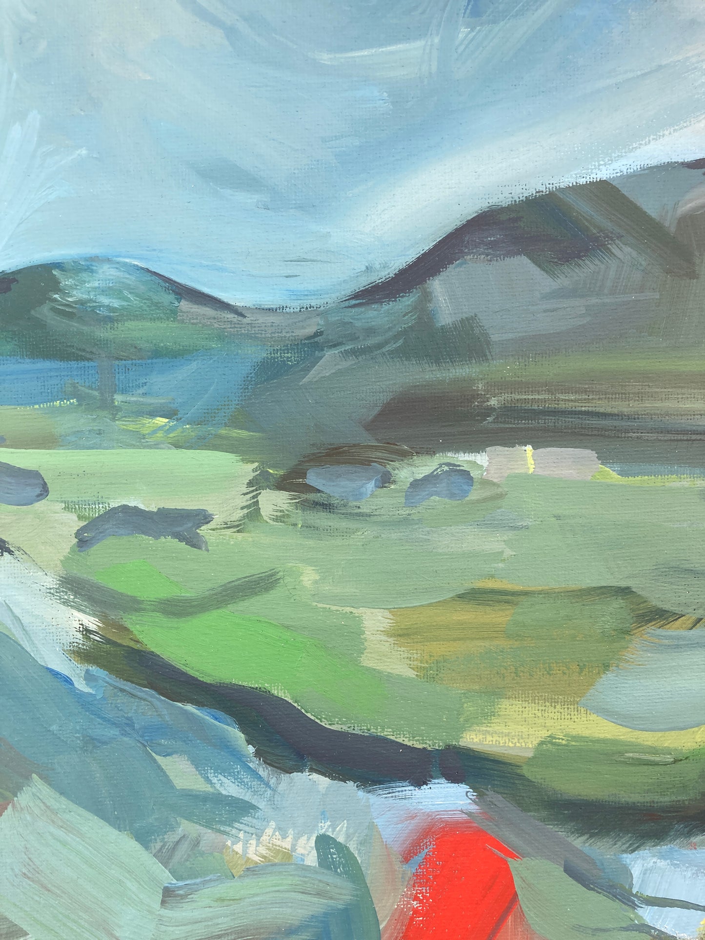 Blue and Green Landscape