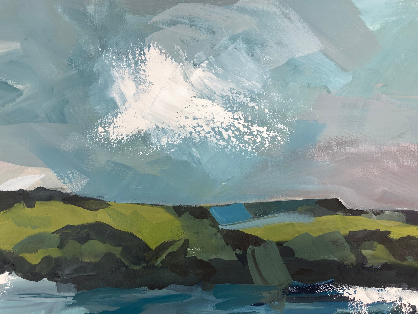 Summer Cove Oil Painting