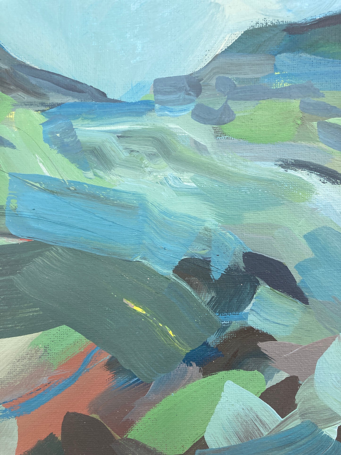 Blue and Green Landscape